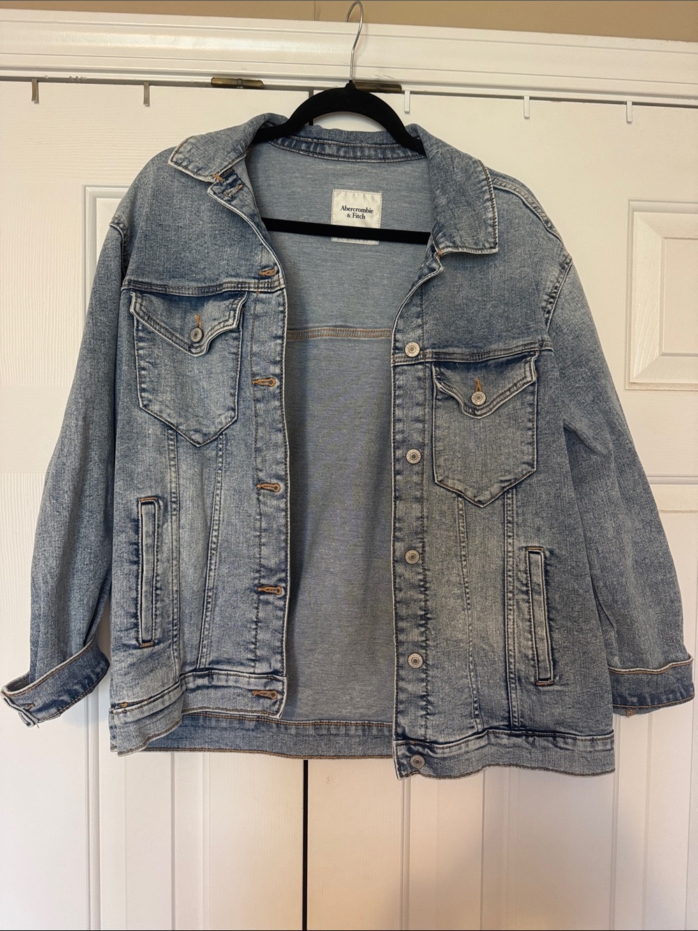 Abercrombie & Fitch Light Blue Denim Jacket
